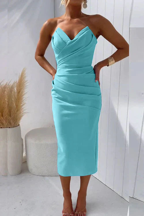 Damen Elegantes Sexy Kleid | Ärmellos