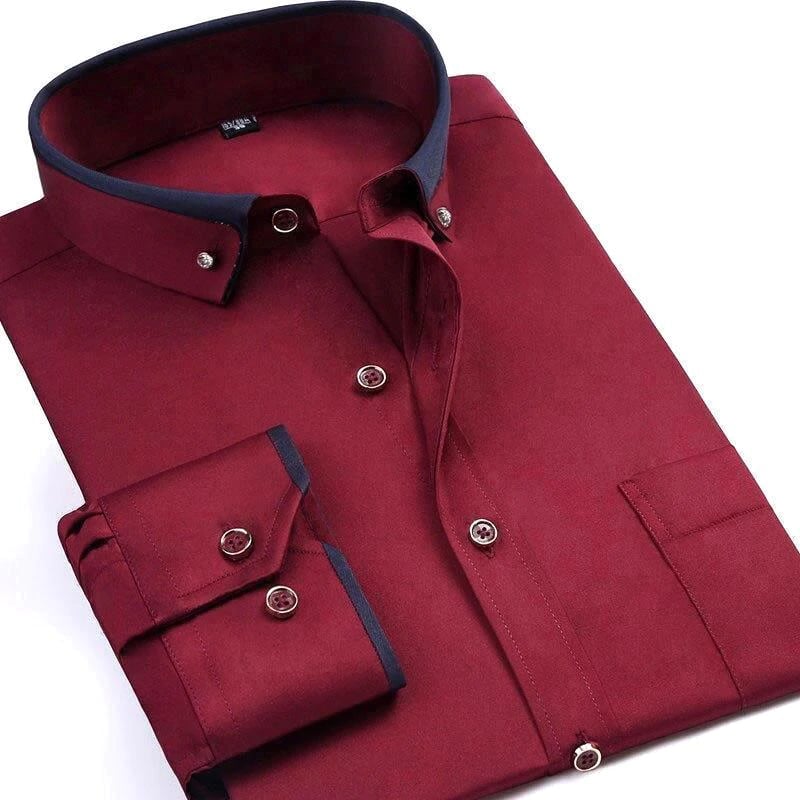 Men’s Klassisches Elegantes Langarmshirt | Abram