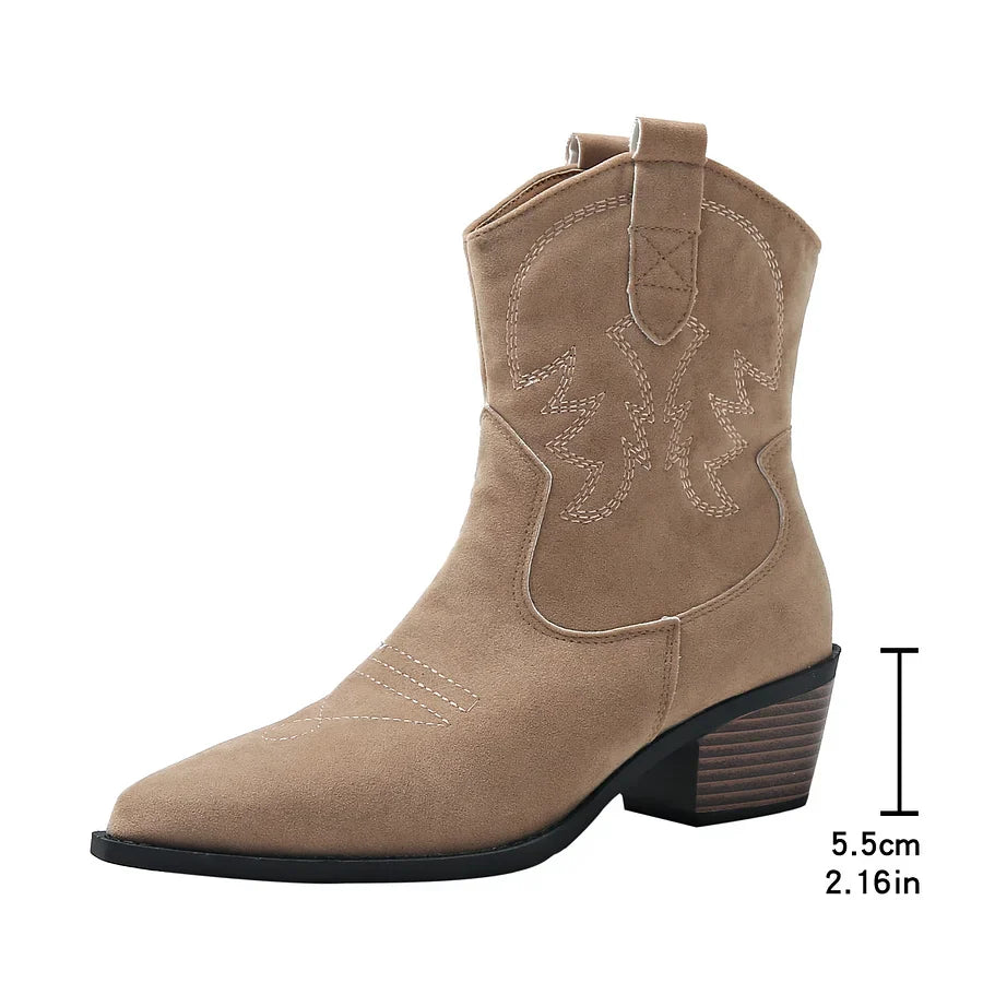 Carla | Wildleder-Cowboyboots