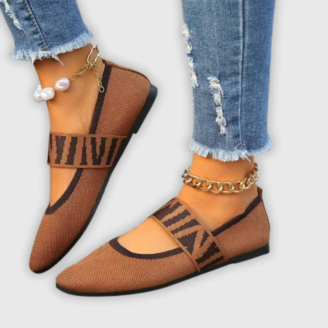 Clarise | Handgefertigte Ballerinas Aus Strick