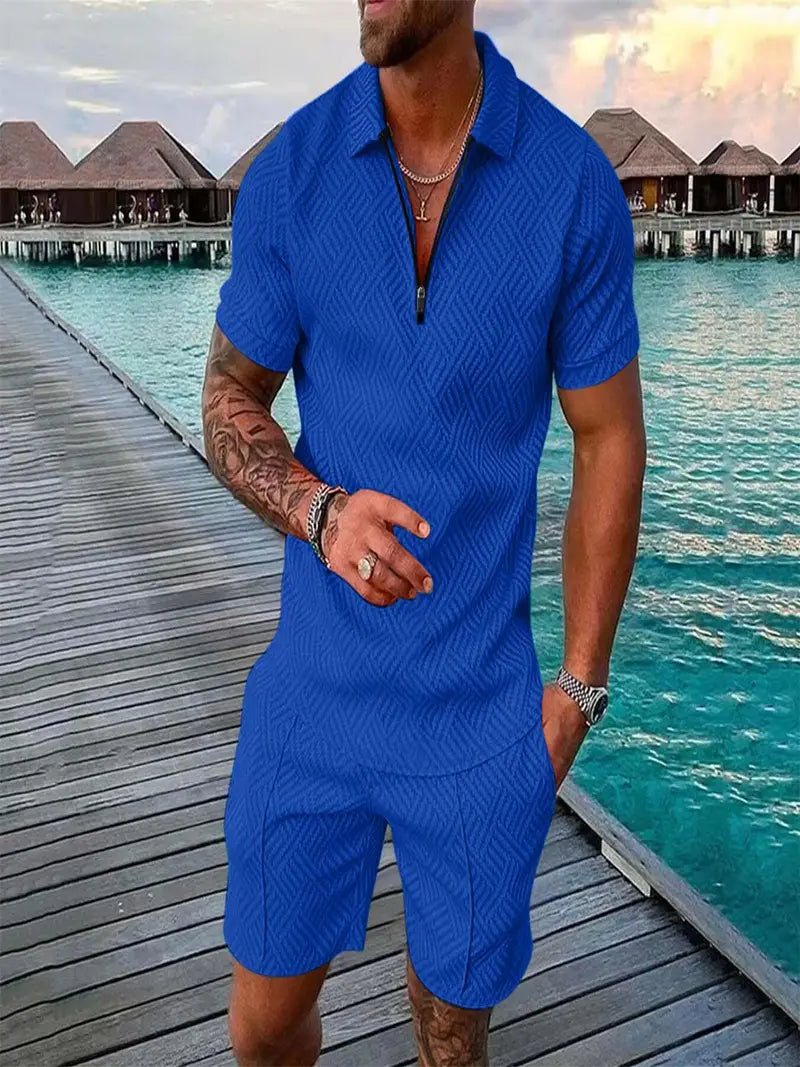 Herren Sommer Poloshirt Set | Lässig & Bequem