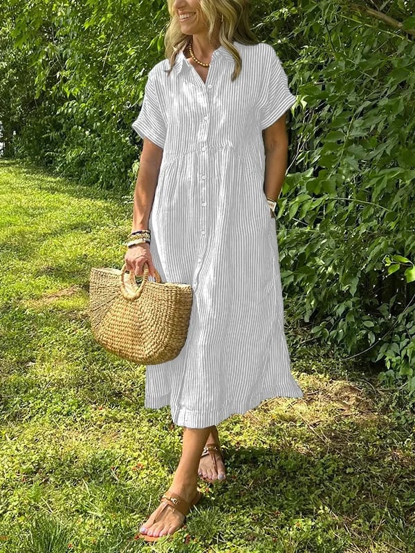 Damen Elegantes Sommer Kleid | Midi