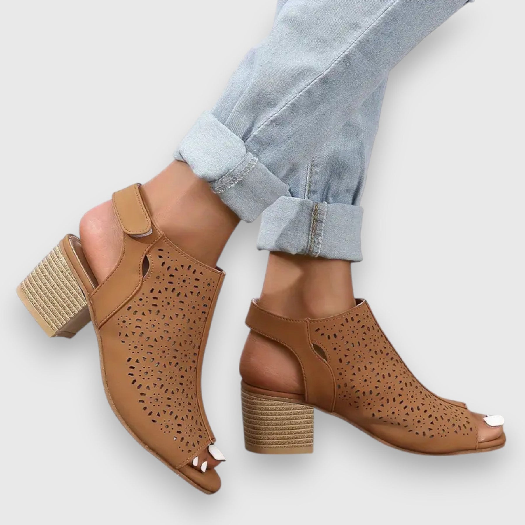Virelle Sandalen | Eleganter Peep-Toe Look