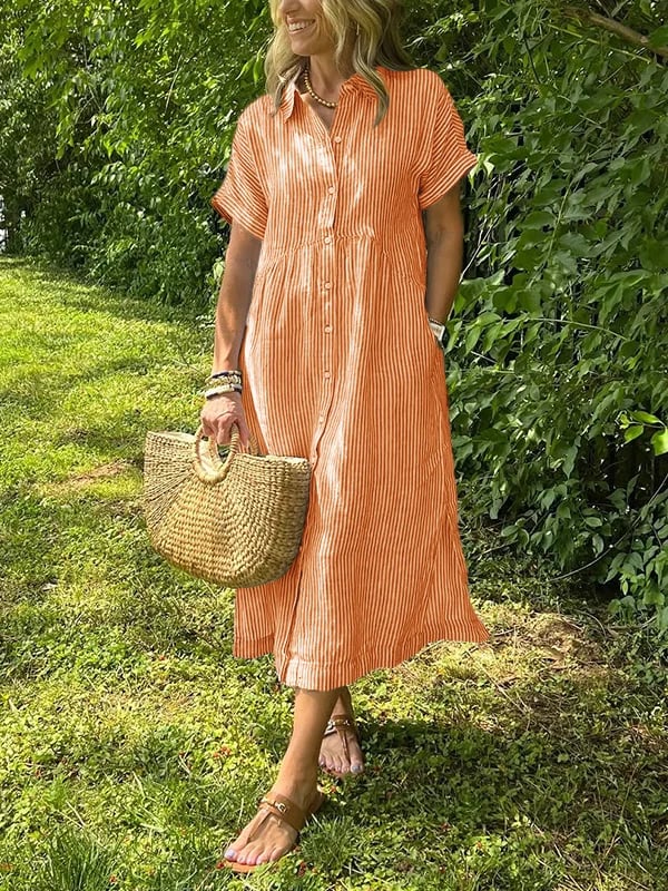 Damen Elegantes Sommer Kleid | Midi