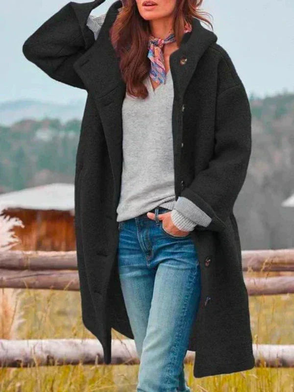 Damen Langer Teddy-Mantel | Kuschelig Elegant