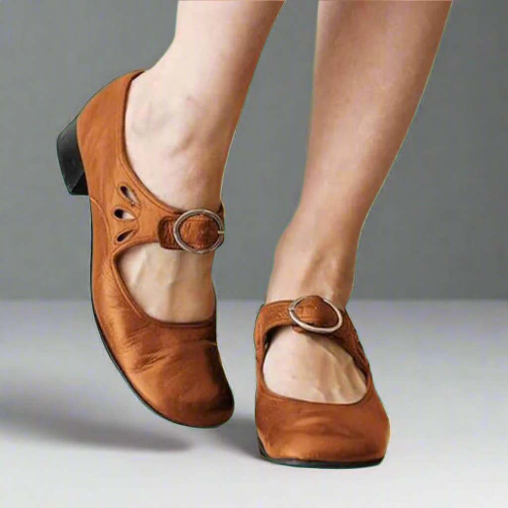Mira Comfort Ledersandalen | Orthopädische Keilsohle