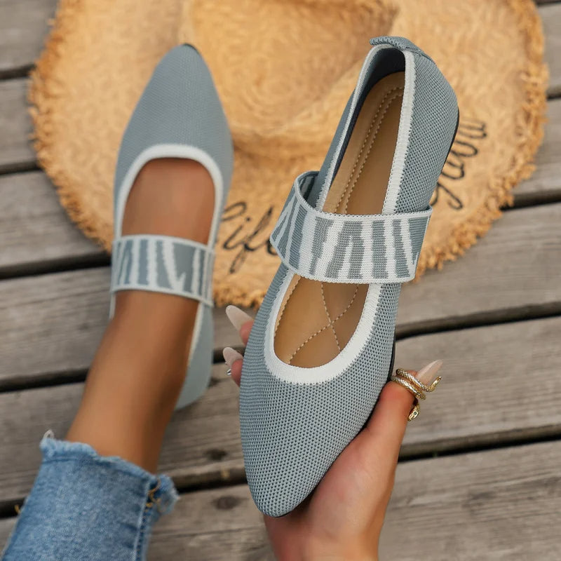 Clarise | Handgefertigte Ballerinas Aus Strick