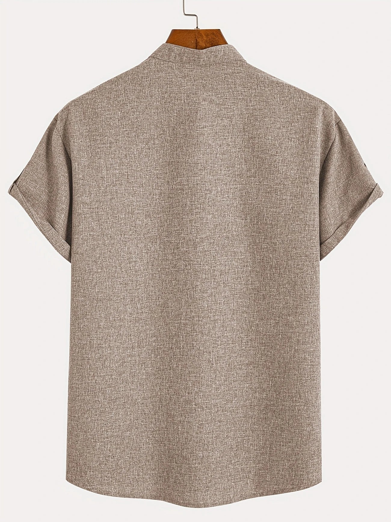 Men’s Kurzarm Stehkragenhemd | Elegant & Leicht