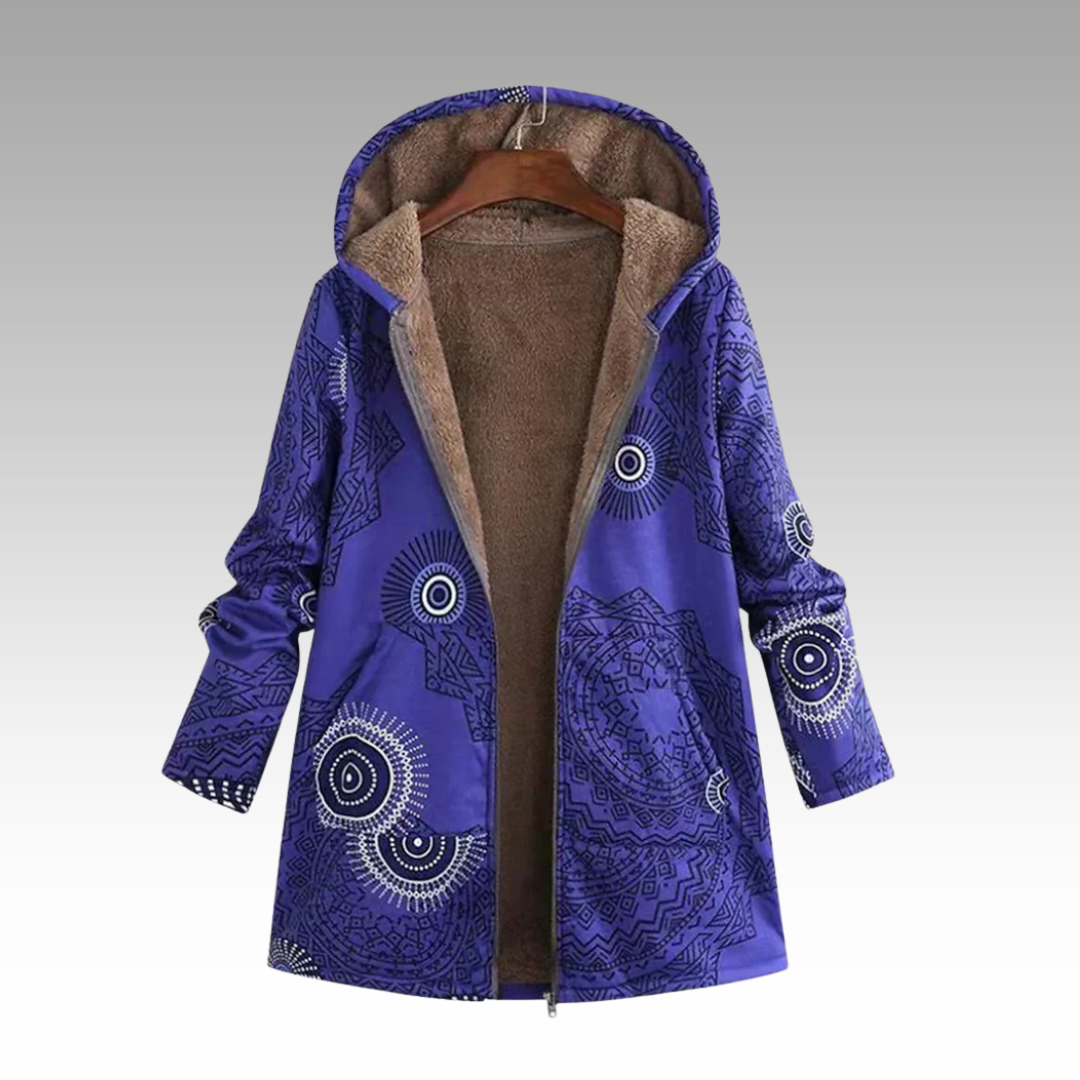 Damen Boho Winterjacke | Warm Gefüttert