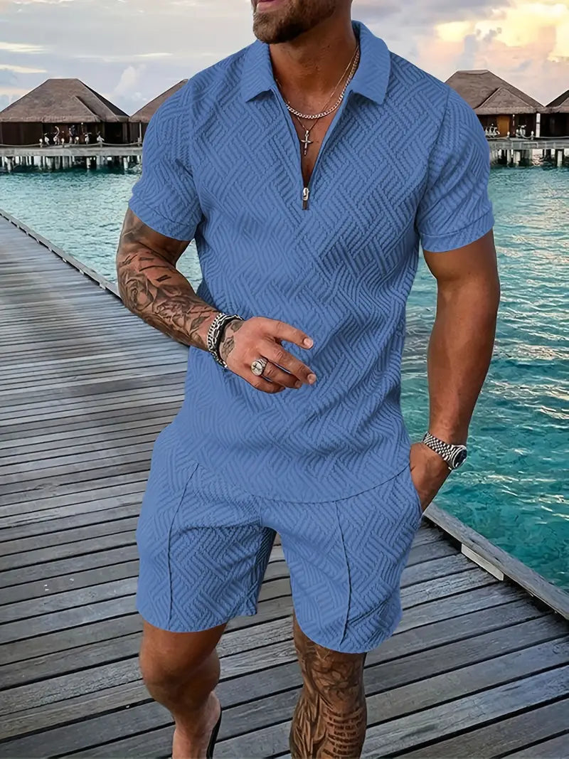 Herren Sommer Poloshirt Set | Lässig & Bequem