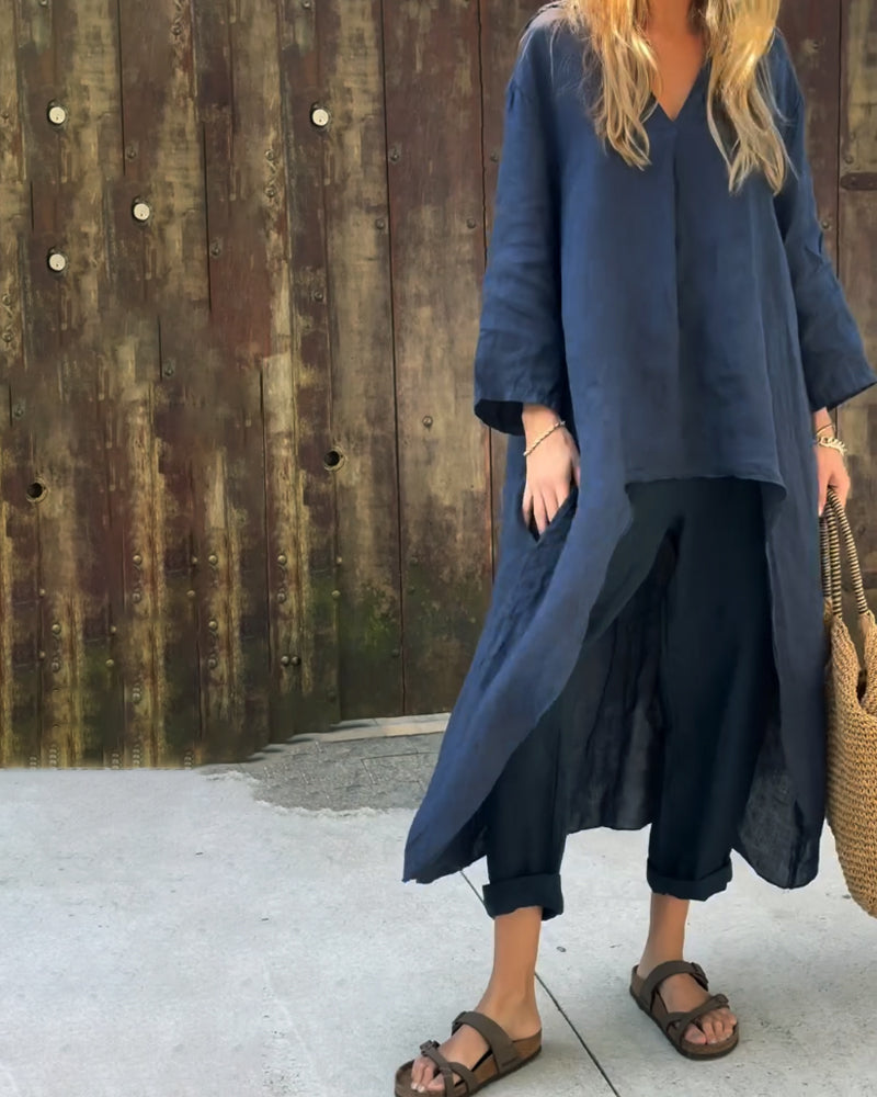Frauen Elegantes Zweiteiliges Sommer Set | Leicht & Vielseitig
