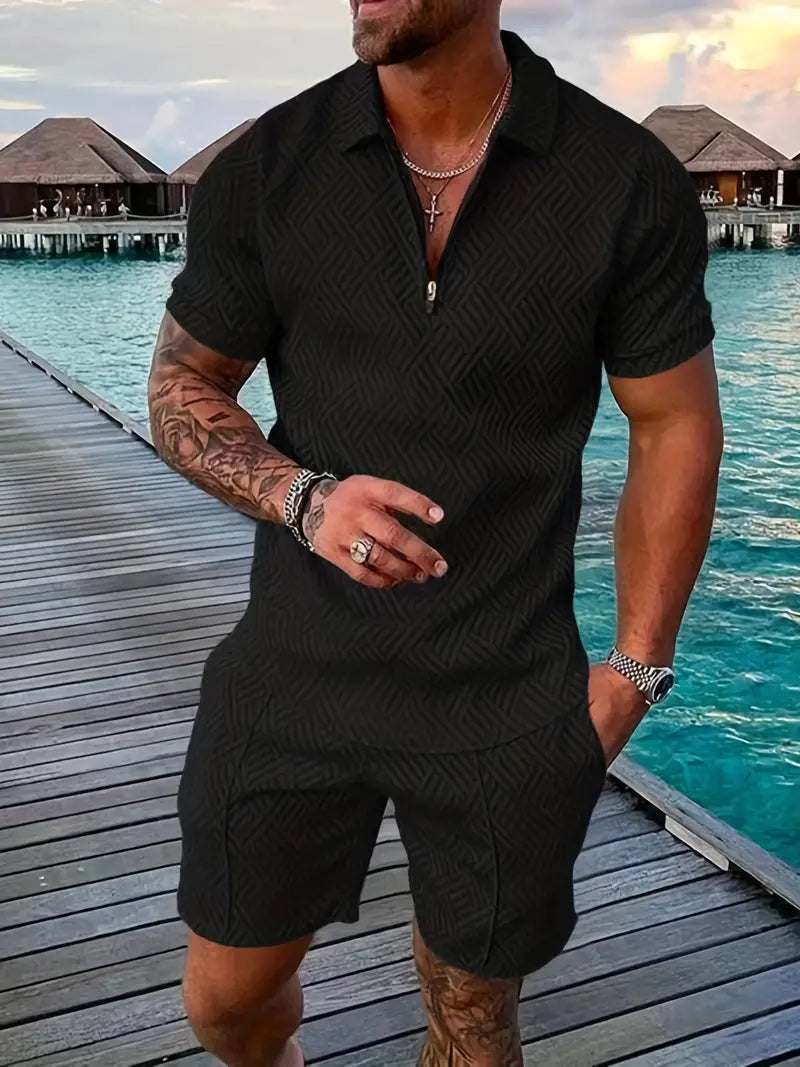 Herren Sommer Poloshirt Set | Lässig & Bequem