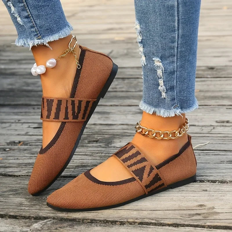 Clarise | Handgefertigte Ballerinas Aus Strick