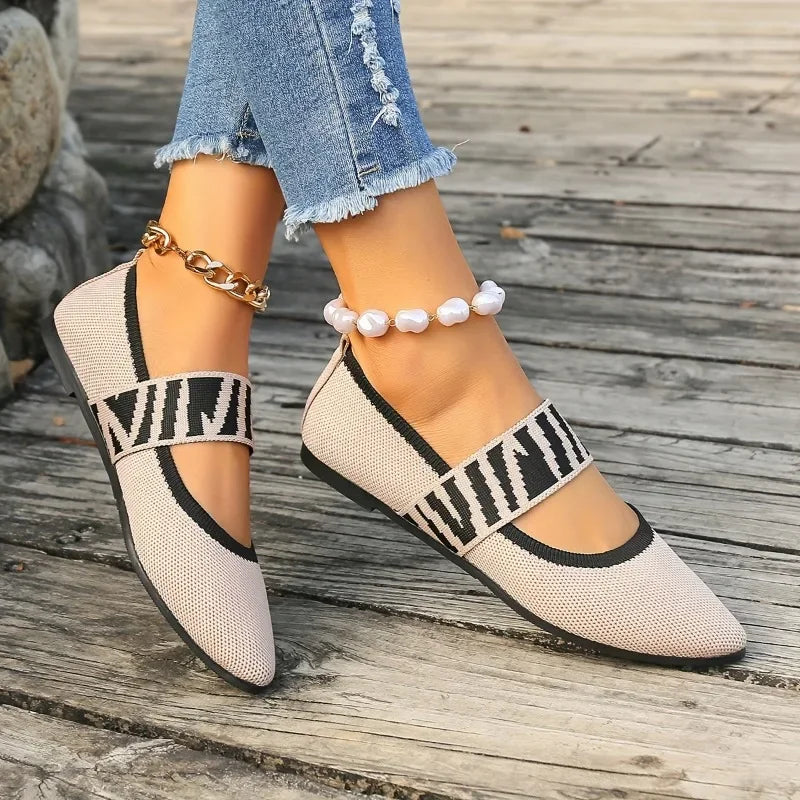 Clarise | Handgefertigte Ballerinas Aus Strick