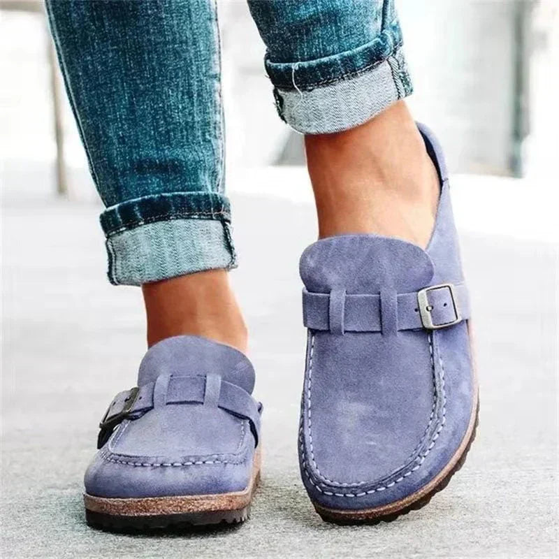 Shaira Mules | Wildleder-Optik Mit Schnalle