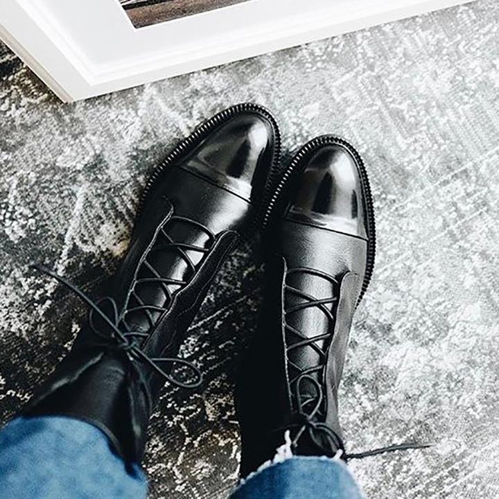 Angeline Premium-Stiefel | Hochwertiges PU-Leder