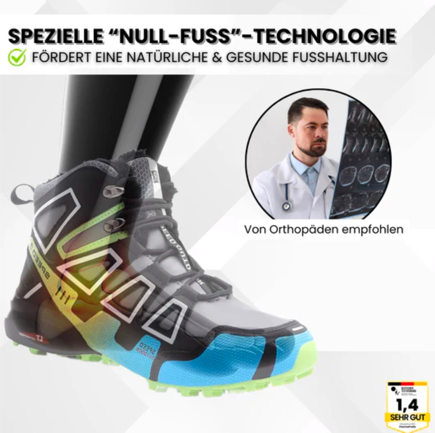 Orthotrekking Pro | Ergonomische Schmerzlindernde Trekking Und Wanderschuhe