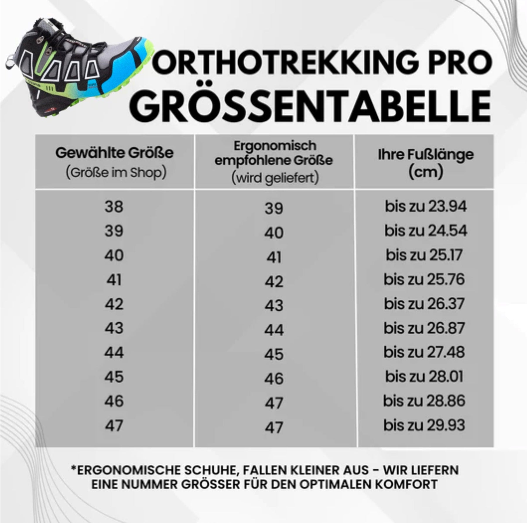 Orthotrekking Pro | Ergonomische Schmerzlindernde Trekking Und Wanderschuhe