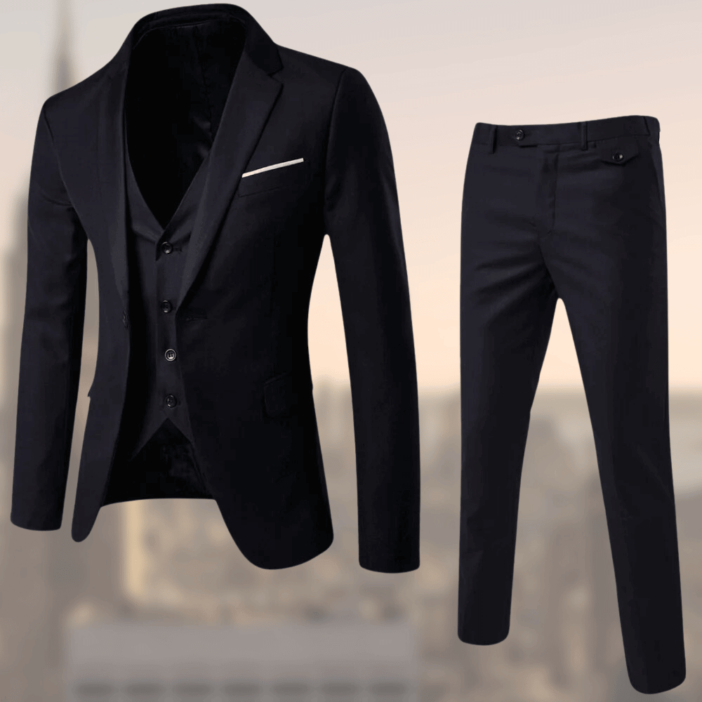 Herren Klassischer Dreiteiliger Anzug | Elegant