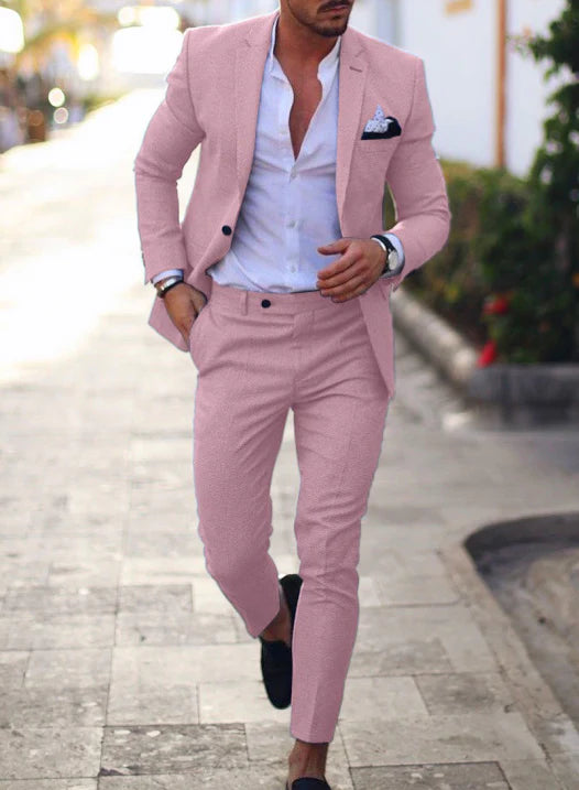 Herren Eleganter Sommer Hochzeit Anzug | 2-Teilig