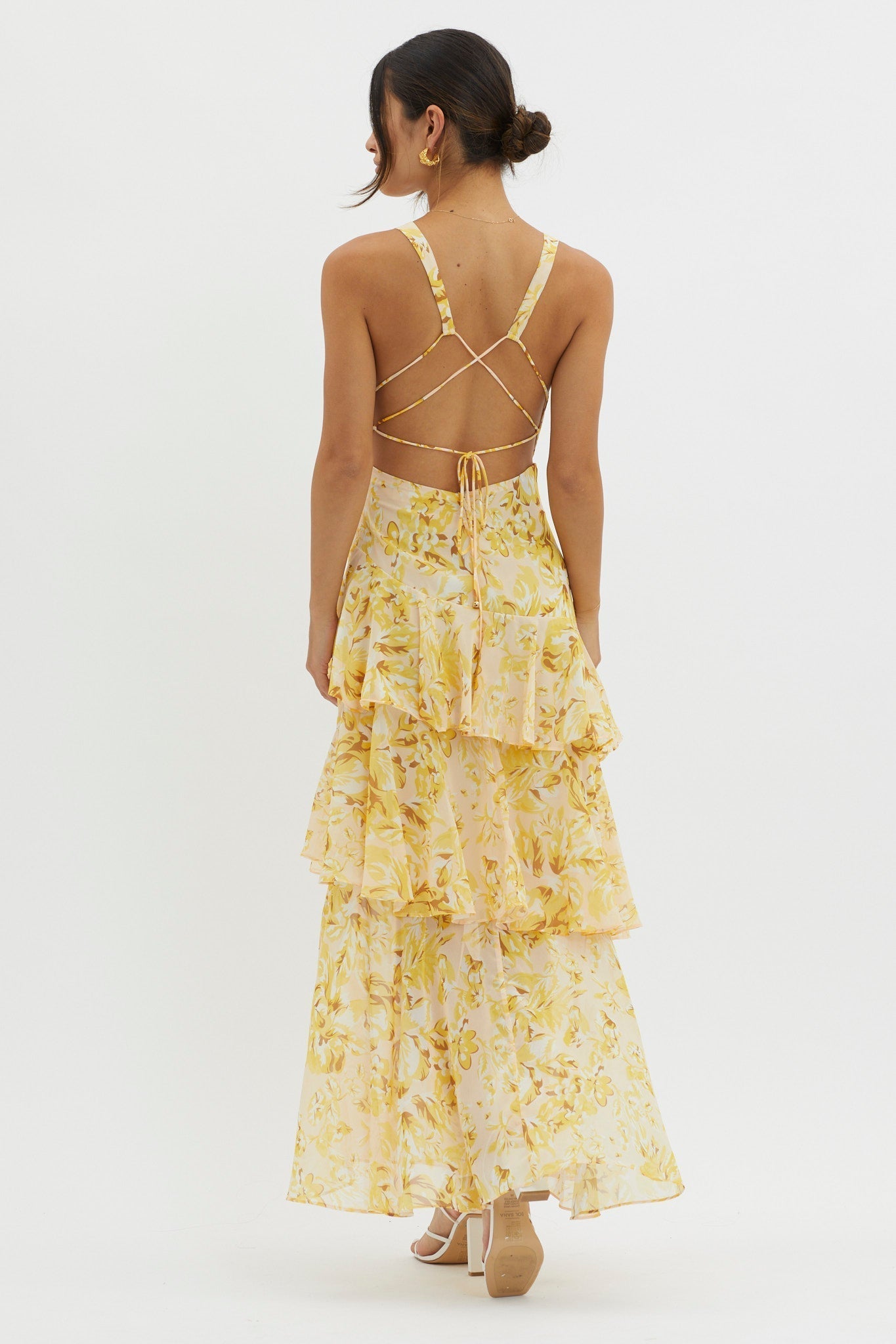 Damen Rüschen Sommerkleid | Midi