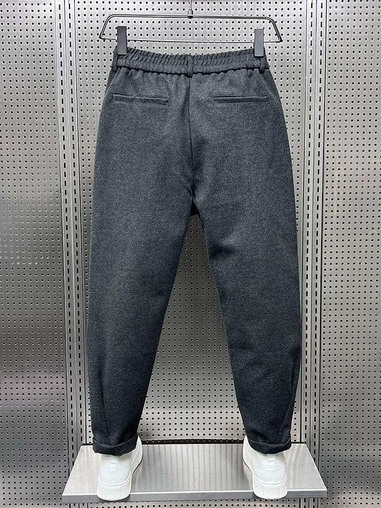 Herren Elegante Melierte Hose | Modern