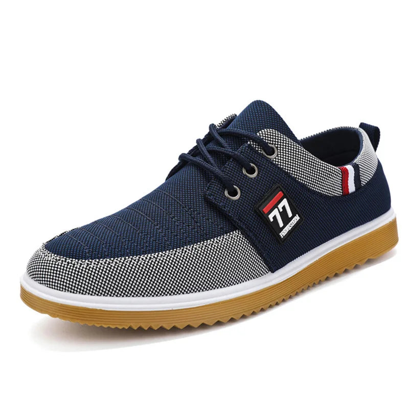 Herren Lässige Canvas Schnürschuhe | Atmungsaktiv