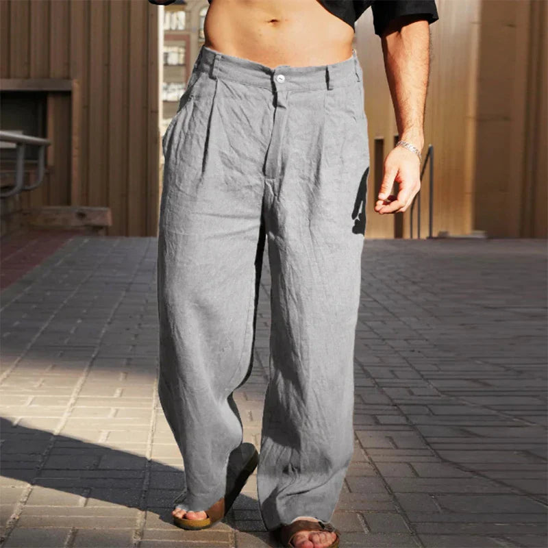 Männer Weite Leinenhose | Sommer Komfor