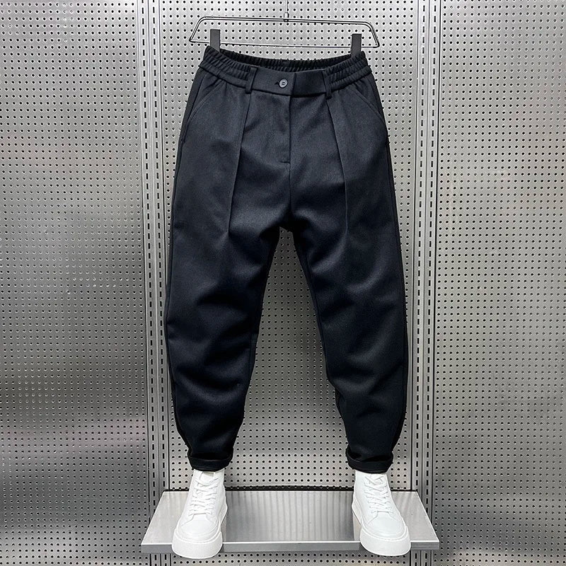 Herren Elegante Melierte Hose | Modern