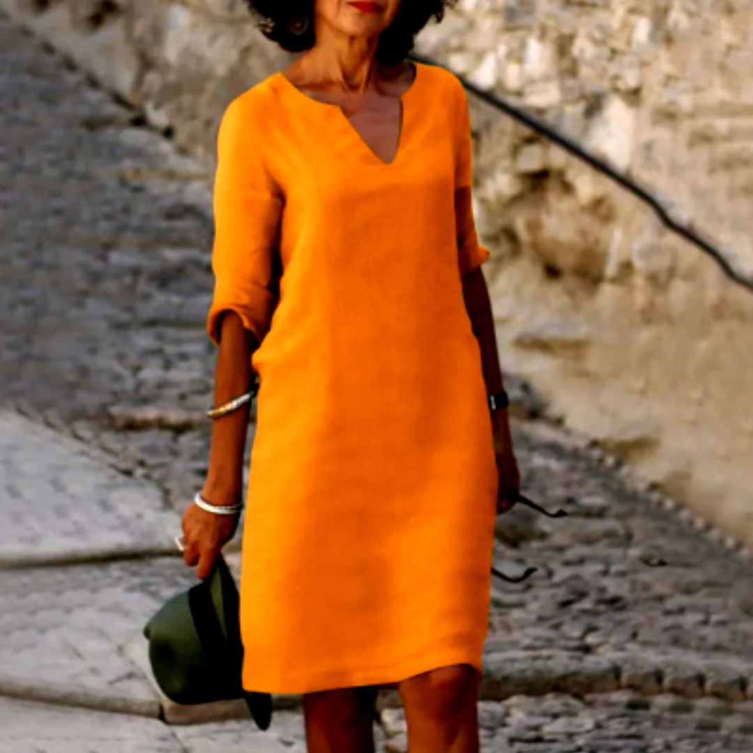 Louise | Feminines Minikleid Mit V-Ausschnitt