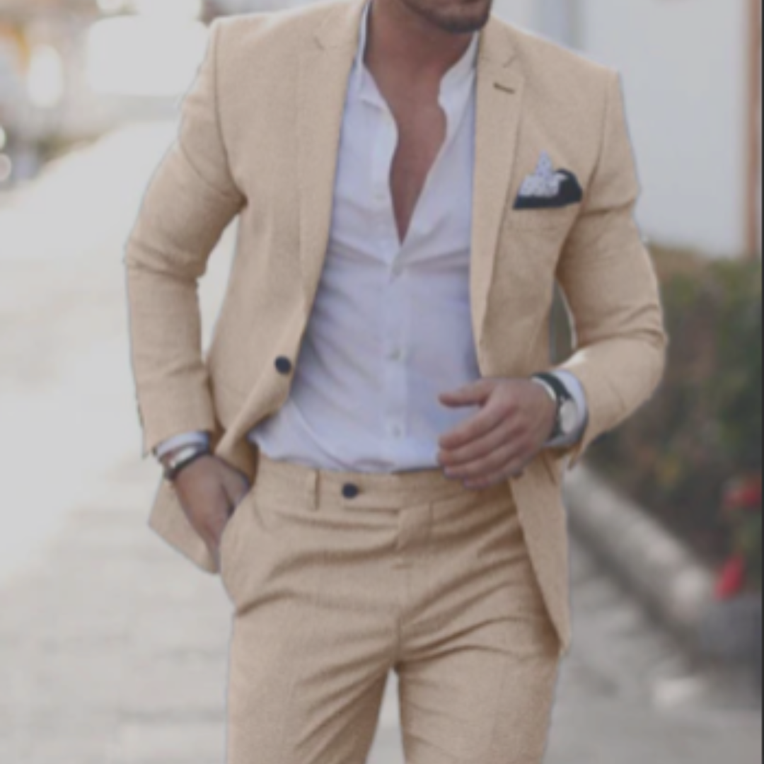 Herren Eleganter Sommer Hochzeit Anzug | 2-Teilig