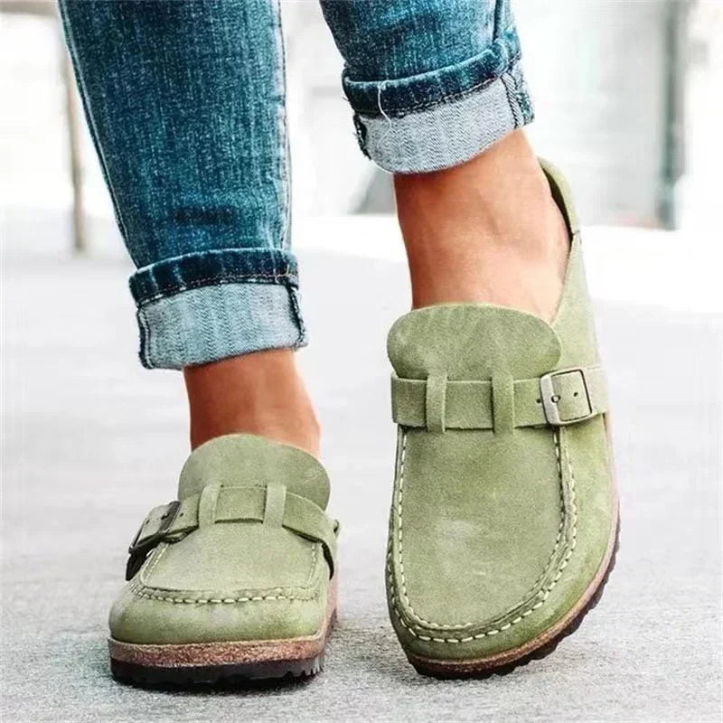 Shaira Mules | Wildleder-Optik Mit Schnalle