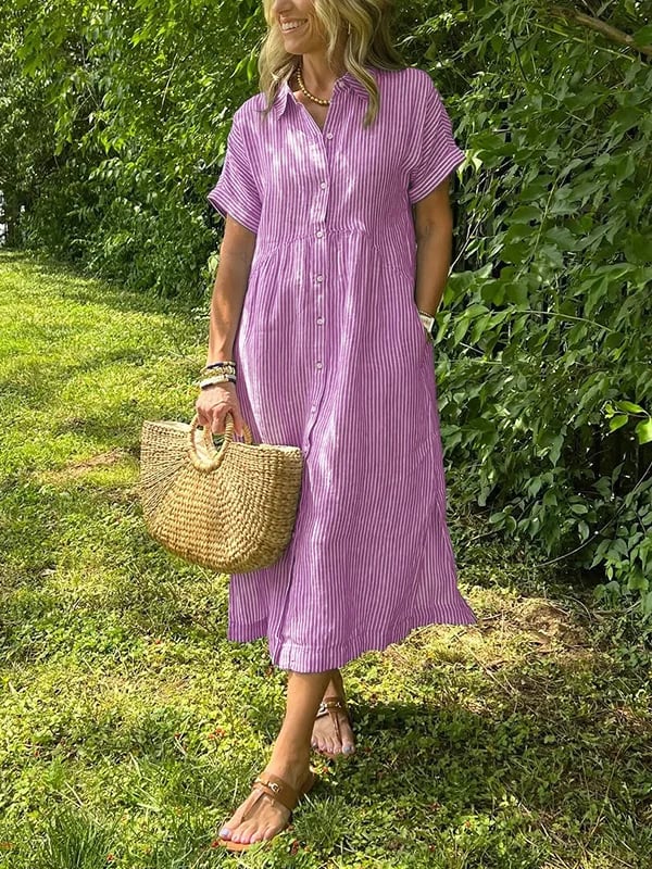 Damen Elegantes Sommer Kleid | Midi