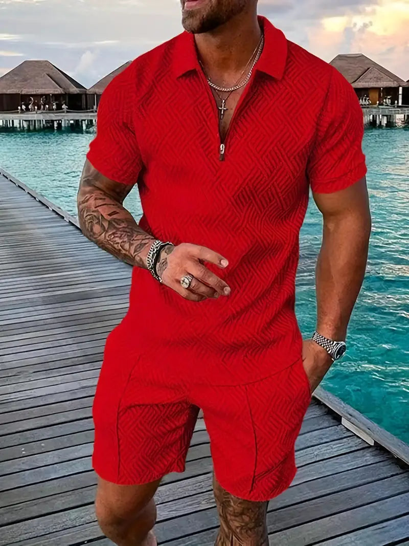 Herren Sommer Poloshirt Set | Lässig & Bequem