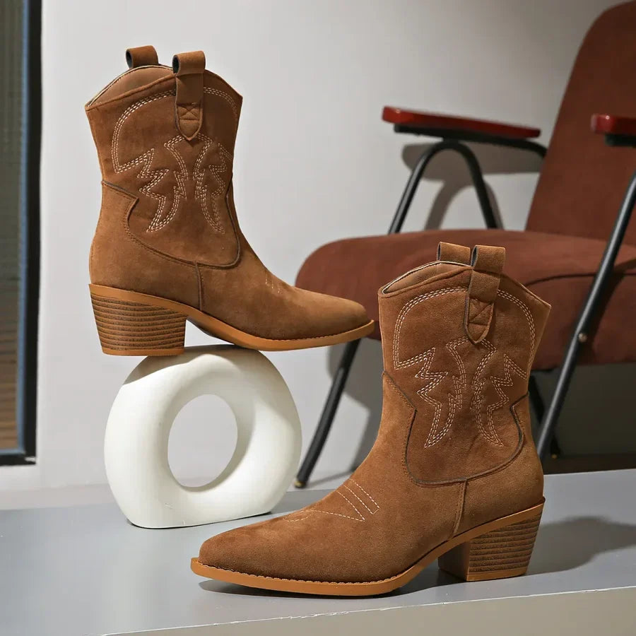 Carla | Wildleder-Cowboyboots