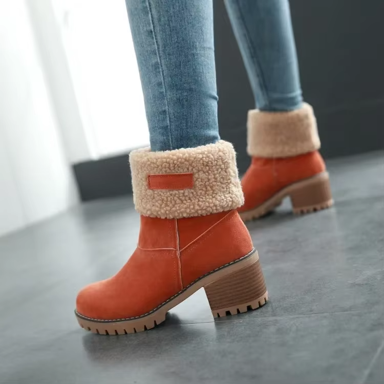 Nikki | Warme Leder-Schneestiefel