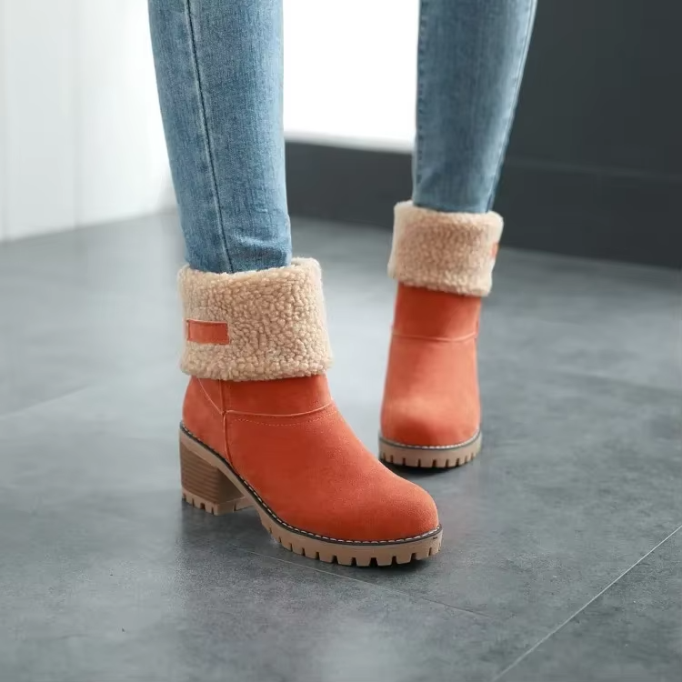 Nikki | Warme Leder-Schneestiefel