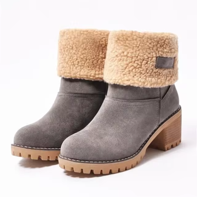 Nikki | Warme Leder-Schneestiefel