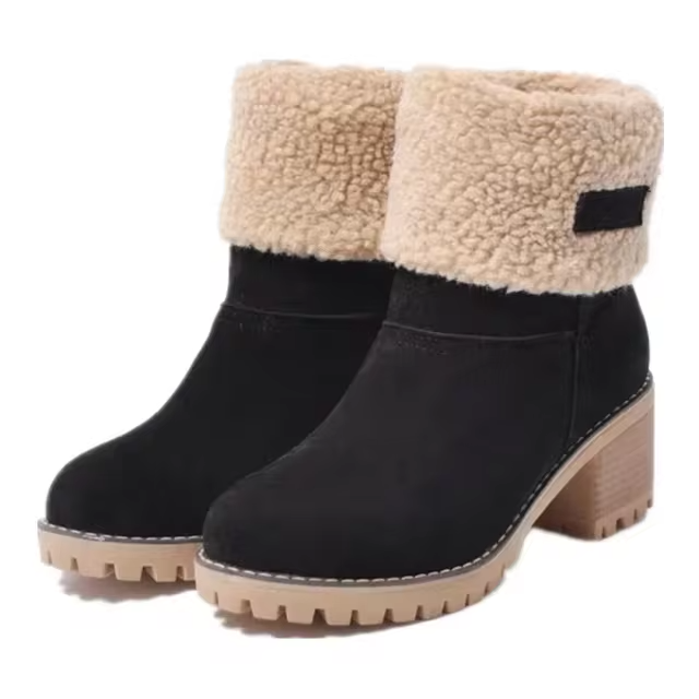 Nikki | Warme Leder-Schneestiefel