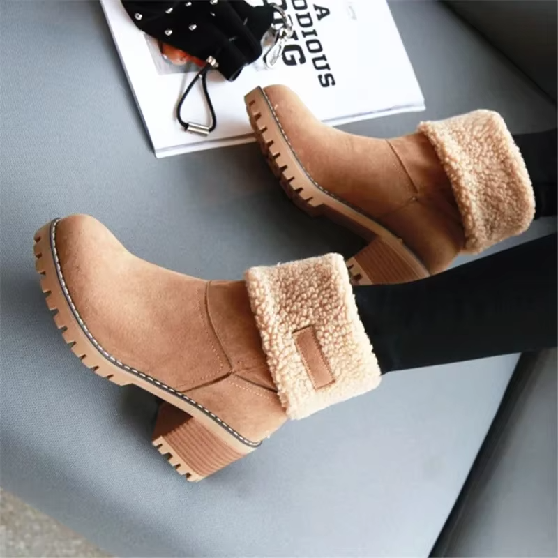 Nikki | Warme Leder-Schneestiefel