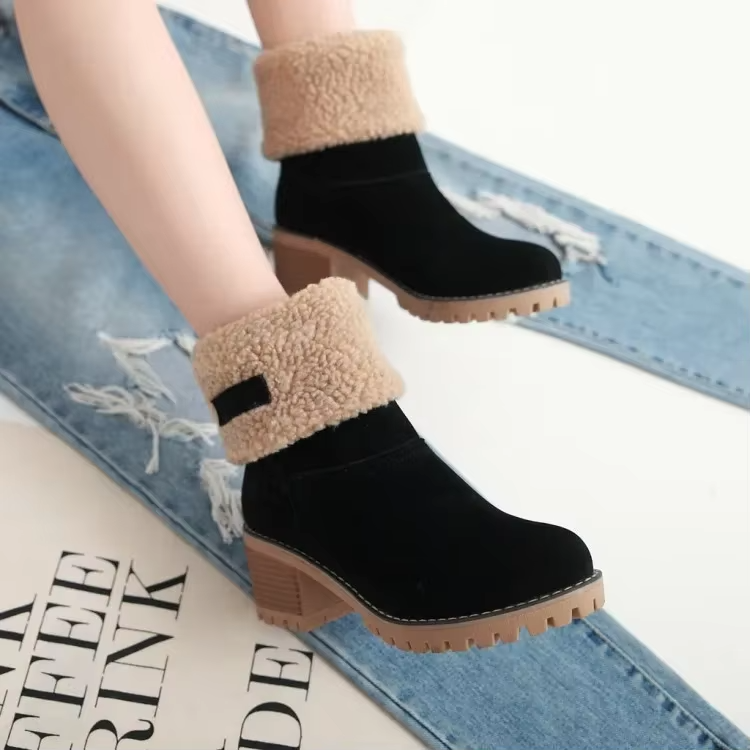 Nikki | Warme Leder-Schneestiefel