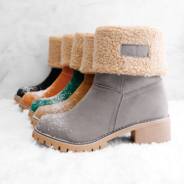 Nikki | Warme Leder-Schneestiefel