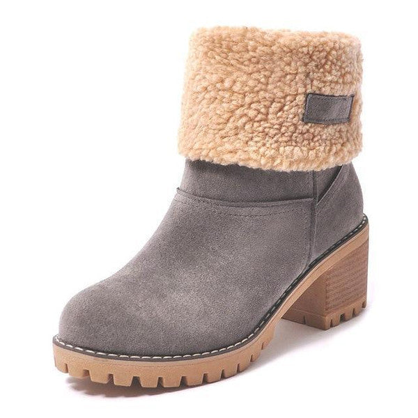 Nikki | Warme Leder-Schneestiefel