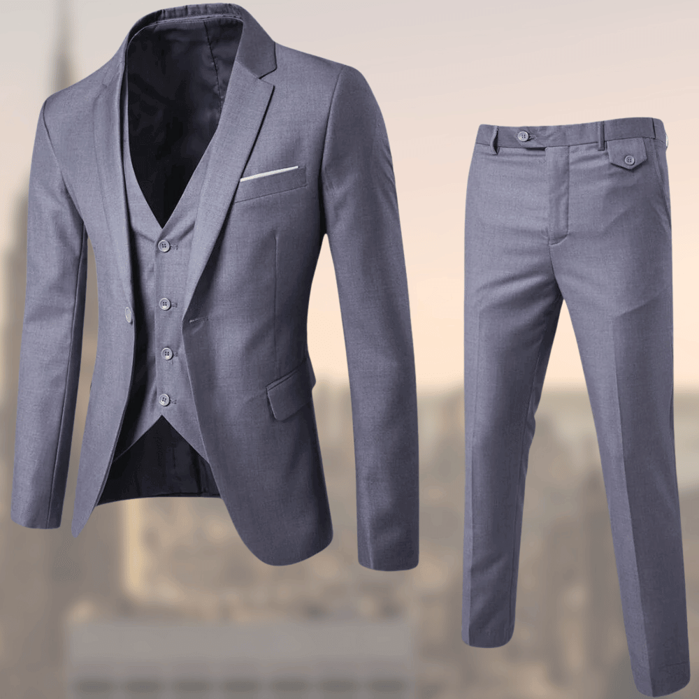 Herren Klassischer Dreiteiliger Anzug | Elegant