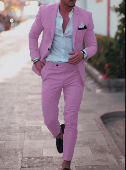 Herren Eleganter Sommer Hochzeit Anzug | 2-Teilig