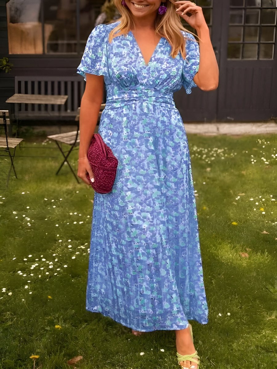 Marlene | Leichtes Blumenkleid mit femininer Passform