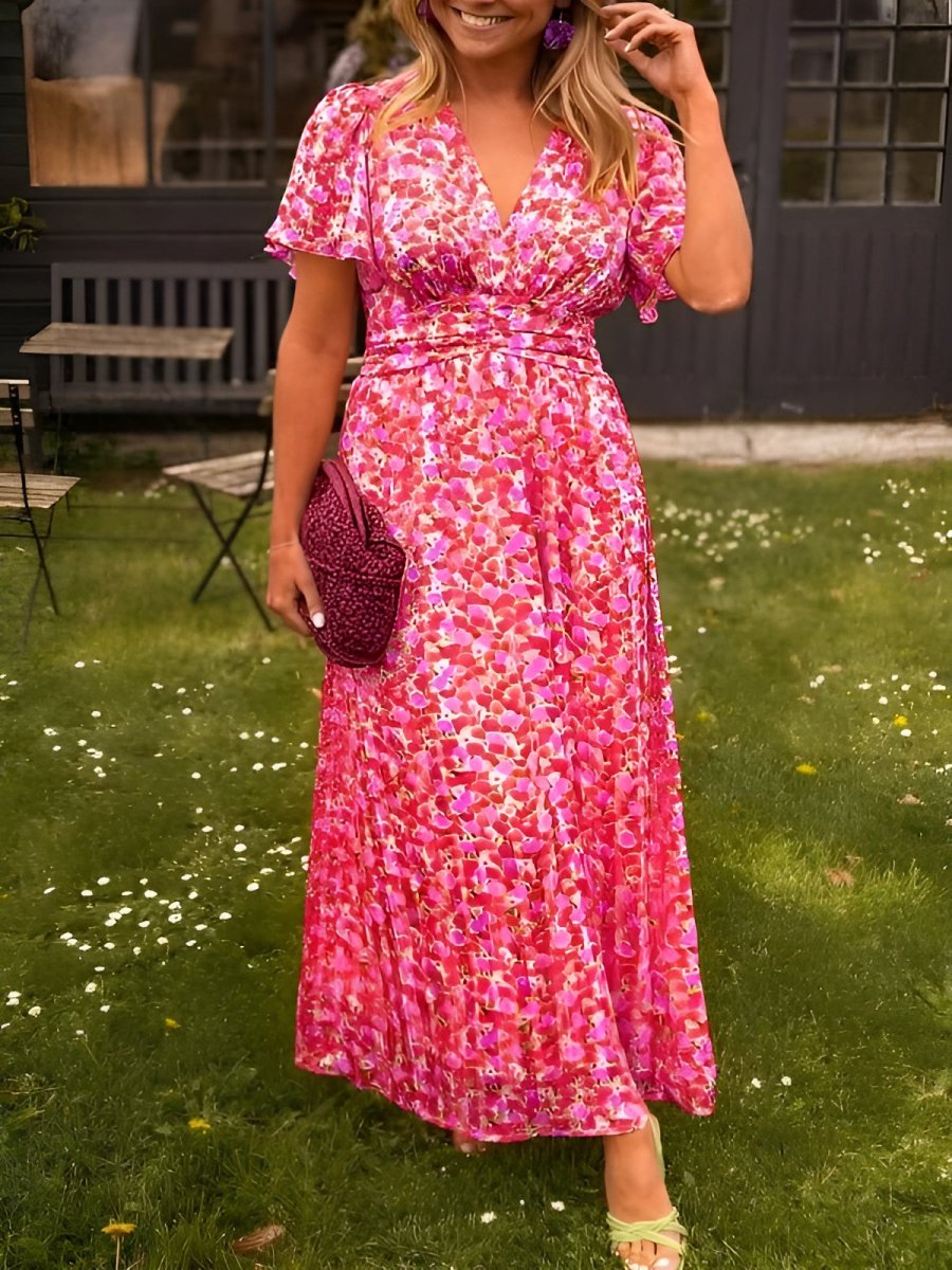 Marlene | Leichtes Blumenkleid mit femininer Passform