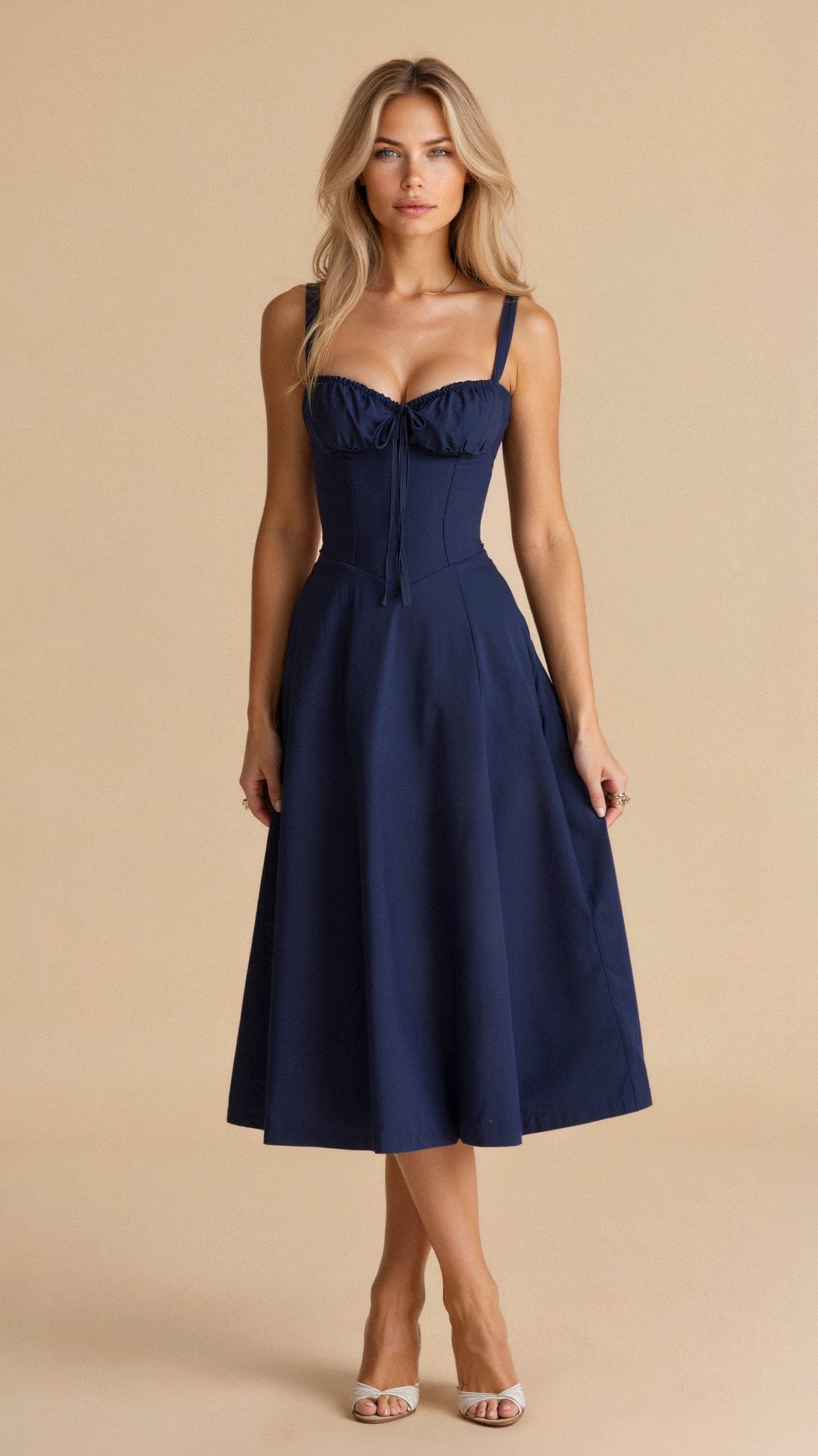 Kiana | Elegantes Korsett Midikleid für Feminine Silhouette
