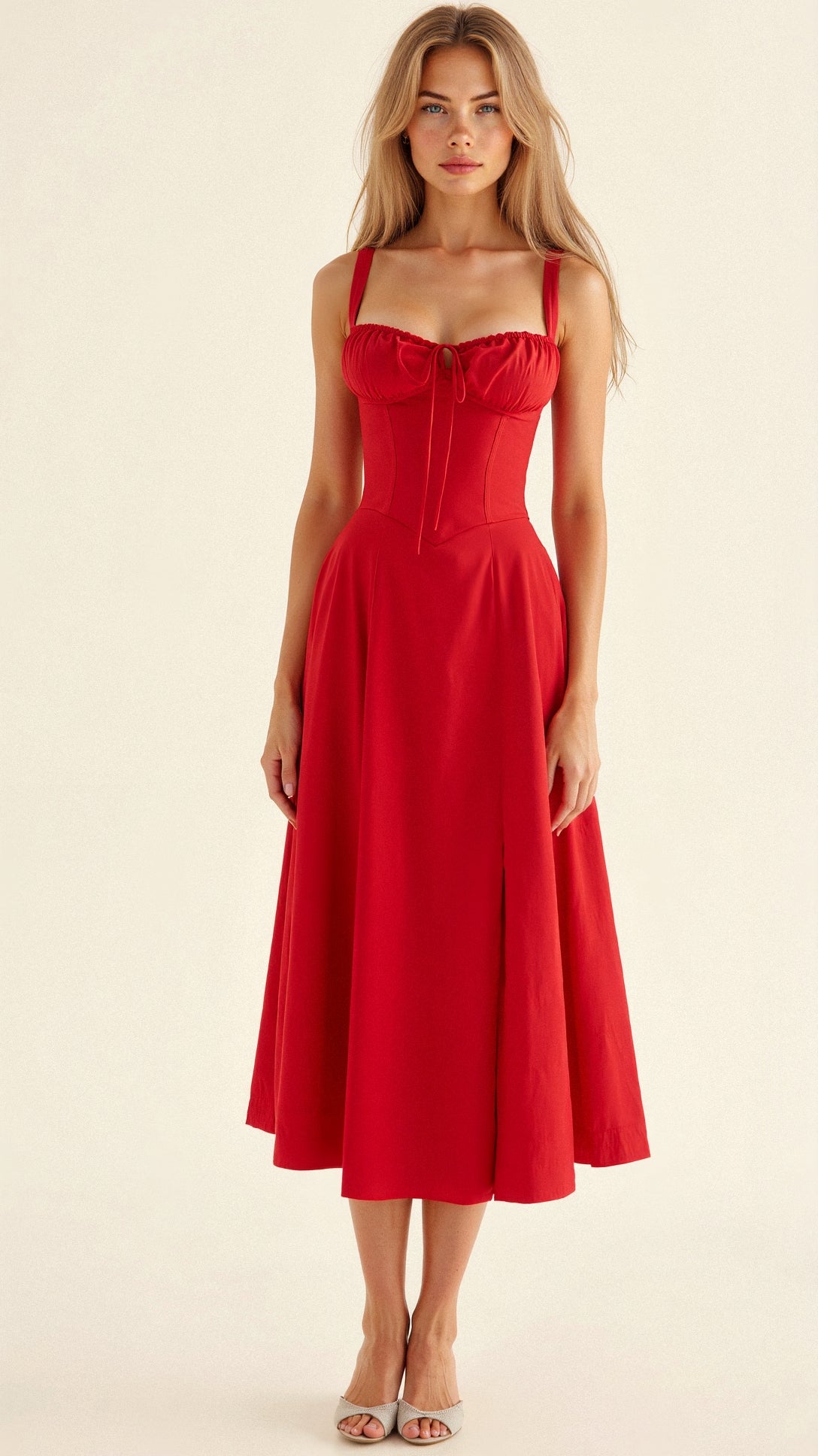 Kiana | Elegantes Korsett Midikleid für Feminine Silhouette