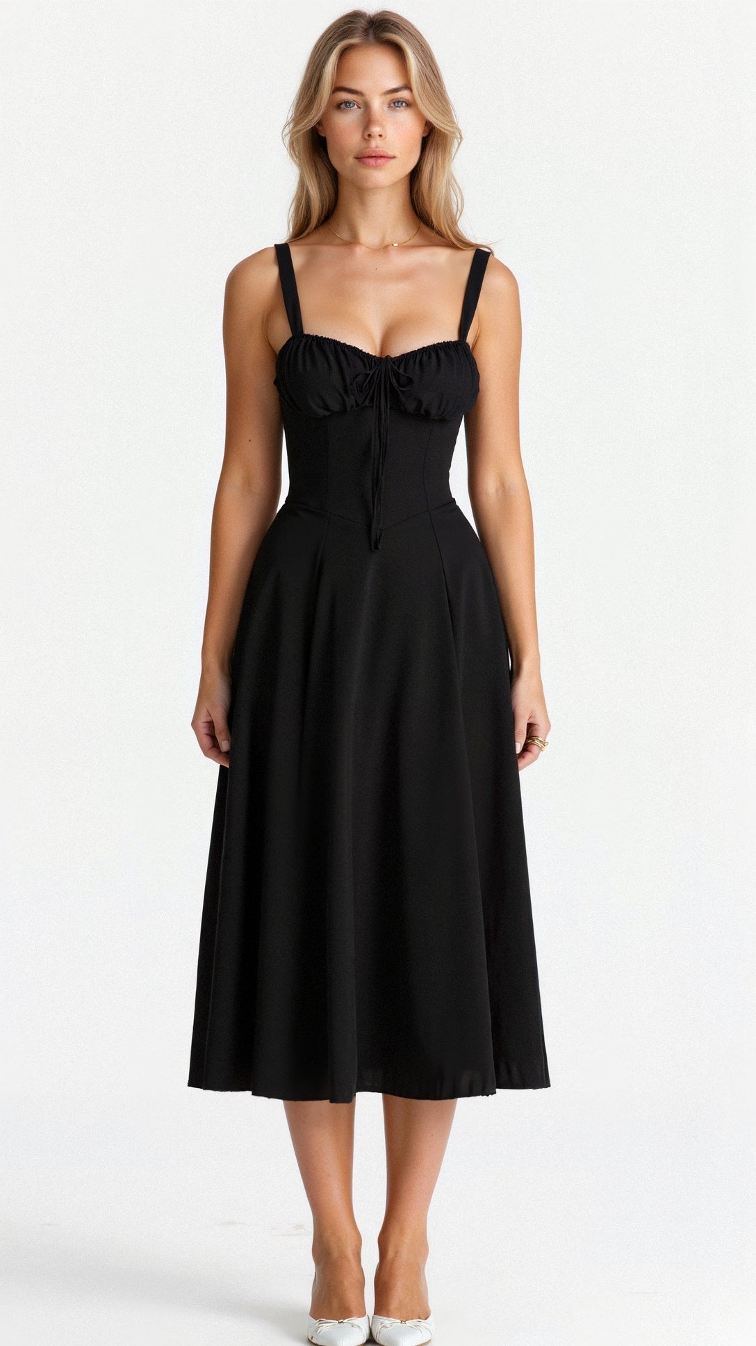 Kiana | Elegantes Korsett Midikleid für Feminine Silhouette